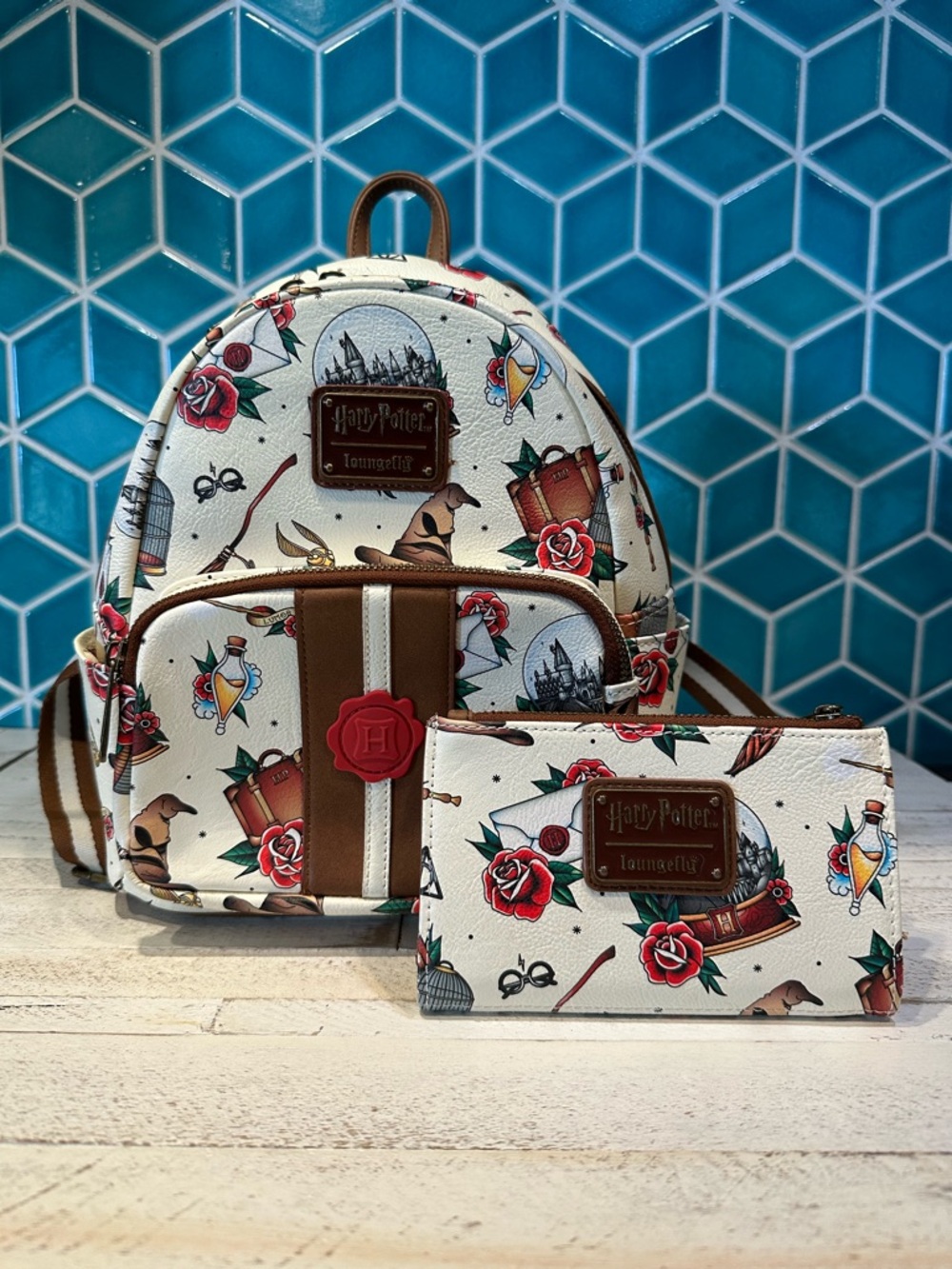 Loungefly Harry Potter Mini Backpack  AND matching wallet!